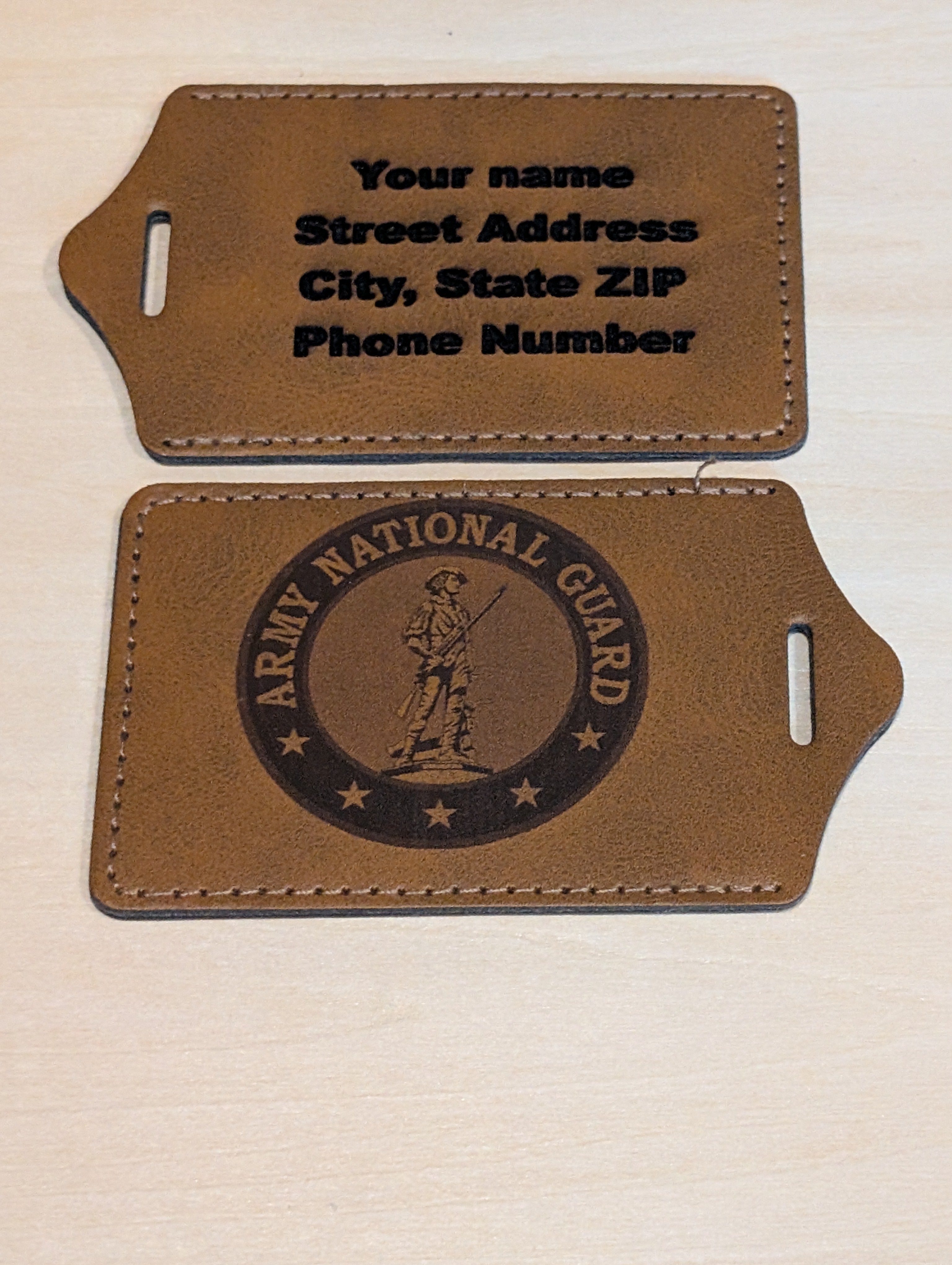 Custom Leather Luggage Tags